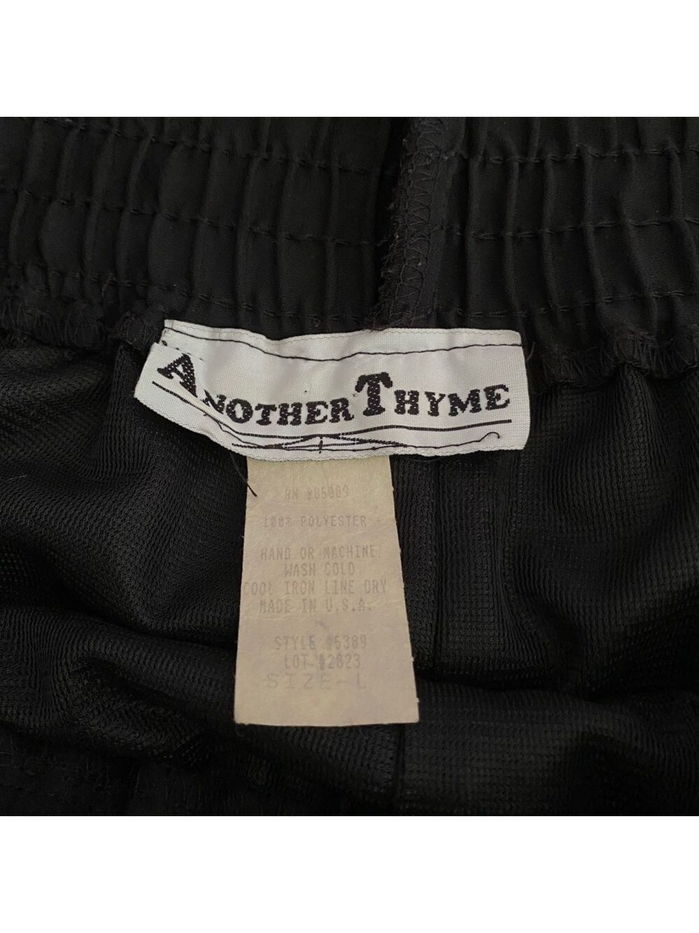 Another Thyme Black Wide Slit Leg Pants | High Waist Flowing Style Large - Picture 6 of 7